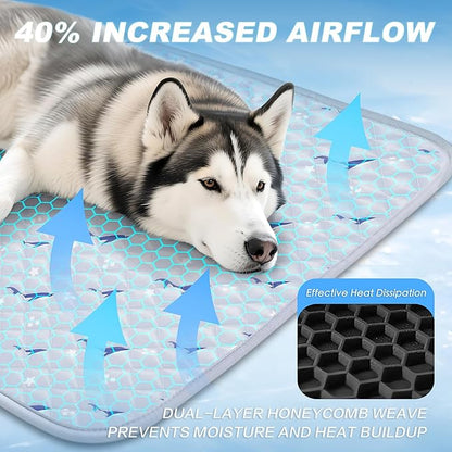 Dog Cooling Mat, Cooling Mat for Dogs, Breathable Dog Bed - Image 3