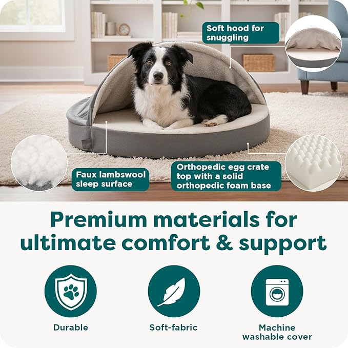 Furhaven 44" Round Orthopedic Dog Bed - Image 5