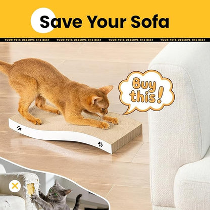 Cat Scratcher, Durable Scratch Pad, Corrugated Cardboard Scratching Board - Image 5