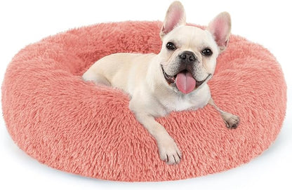 rabbitgoo Dog Bed for Small, 24 inches Machine Washable, Fluffy Donut Pet Bed by rabbitgoo