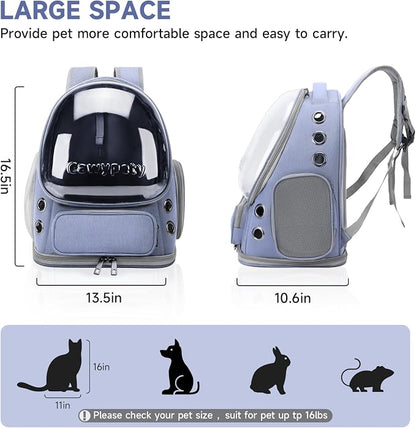 Cat Backpack Carrier, Breathable Cat Carrier Large Space Bubble Pet Backpack - Image 7