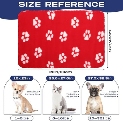 Chumia 28 Pieces Puppy Blanket Bulk Small Fleece Pet Blanket - Image 2