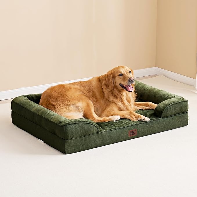 EHEYCIGA Orthopedic Dog Beds for Large Dogs, Waterproof Memory Foam Large Dog - Image 8