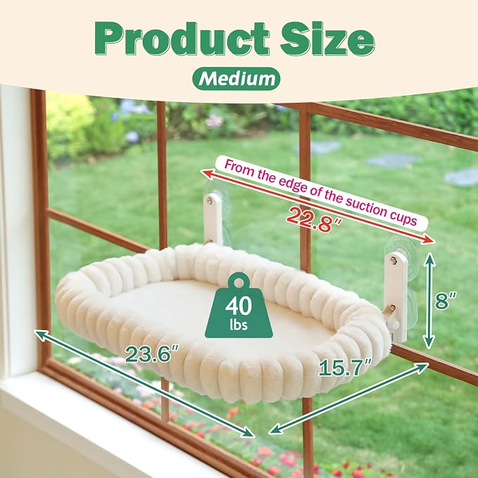 Zakkart SnugCloud Foldable Cat Window Perch - Image 3