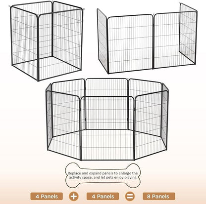 BestPet | Dog Playpen Extender | 40 Inch, 4 Panels | Heavy Duty Metal Pet - Image 4