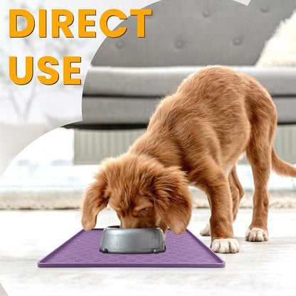 Ptlom Dog Food Mat Anti-Slip Bowl Mats - Image 3