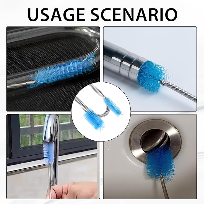 79” Flexible Pipe Cleaner Brush Set, Dual-Ended and Extra-Long Stainless Steel - Image 4