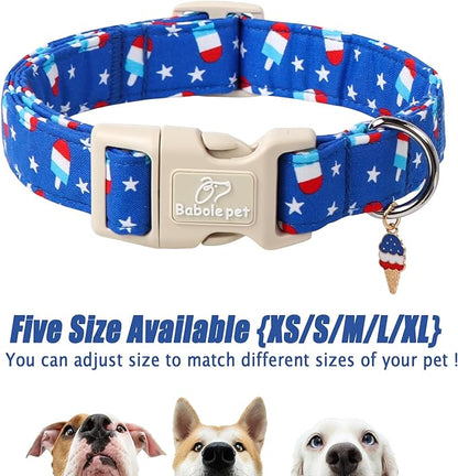 4th of July Dog Collar, Summer Popsicle Patriotic Dog Collars - Image 6