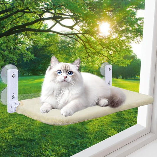 Cat Window Perch, Foldable Cat Window Hammock Sunbathing and Climbing Cats by Unknown