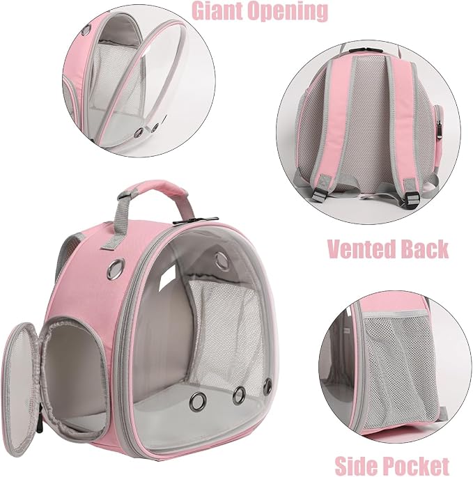 Small Bird Travel Backpack Carrier Cage, Backpack to Transport Backpack Carrier - Image 4