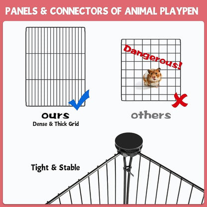 20 Panels Small Animal Playpen, C&C Cage - Image 7