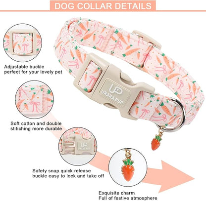 Easter Day Dog Collar, UP URARA PUP Easter Bunny Adjustable Pet Collar - Image 3