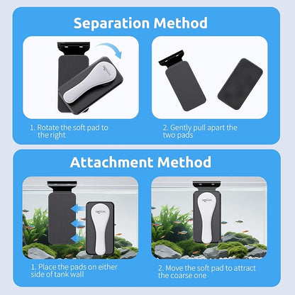 SEAOURA Magnetic Aquarium Glass Cleaner，Algae Scraper - Image 5