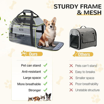 Lekereise Top-Expandable Pet Carrier 17x11x9.5 Inch Alaska Hawaiian Airline - Image 8