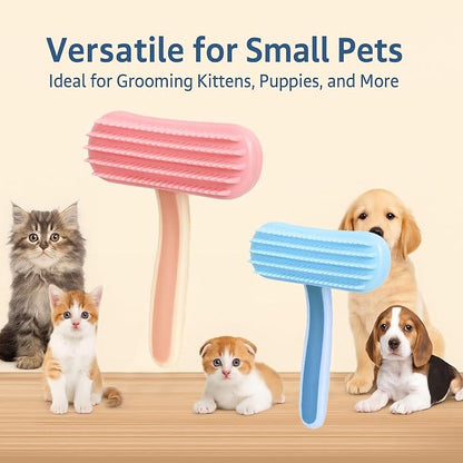 2 Pack Bunny and Chinchilla Grooming Brush – Soft Silicone De-Shedding Bath & - Image 4
