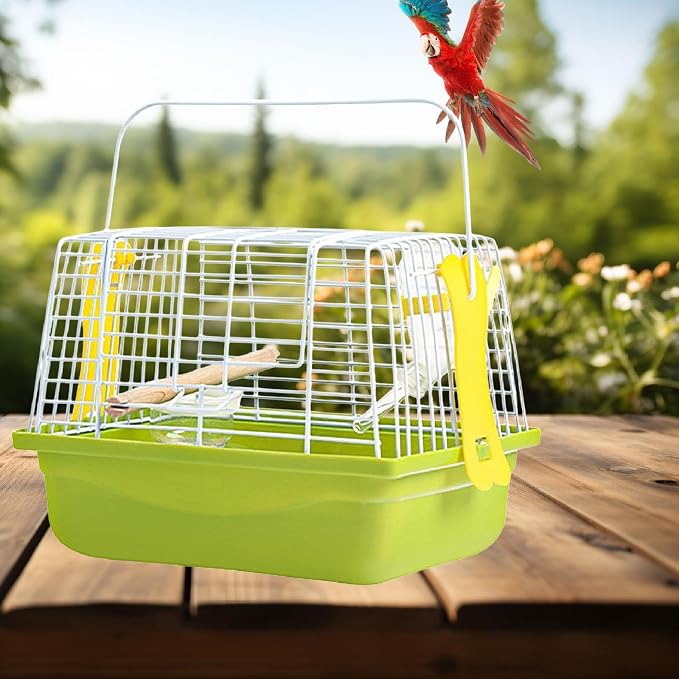 Bird Cage Birdcage Travel Portable Stand Cage Pet House - Image 4