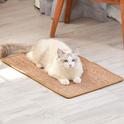 FUKUMARU Cat Scratcher Mat, 23.6 X 15.7 Inch Natural Sisal Cat Scratch Mats - Image 9