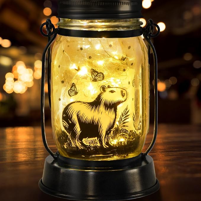 kyoryuger Capybara Gifts for Women/Men Capybara Solar Lanterns Mom Grandma - Image 9