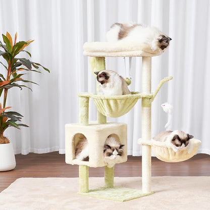 Heybly Cat Tree, 39.4 Inches Tower Condo - Image 2