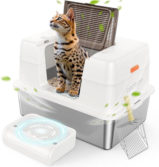 Stainless Steel Cat Litter Box by CEDBORR