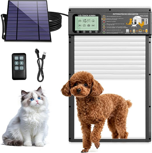 Large Size Automatic Dog Door Cat Door Solar by cmkj
