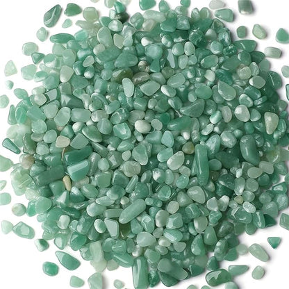 Green Aventurine Healing Crystal Chips Bulk Gemstones Sets Tumbled Crushed by YATOJUZI