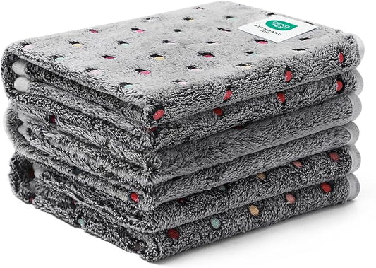 Luciphia 1 Pack 3 Blankets Super Soft Cute Dot Pattern Pet Blanket Flannel Throw by luciphia