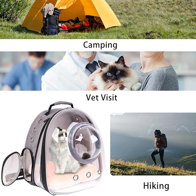 Front Extension Cat Backpack Carrier, Pet Travel Backpack - Image 5