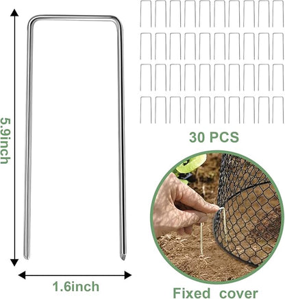 10 Pcs Chicken Wire Cloche Plant Covers Garden Netting Metal Heavy Duty Plant - Image 4