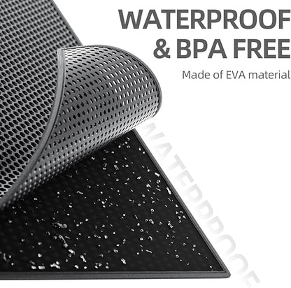ESTHELLO Cat Litter Mat Large, Cat Litter Trapping Mat, Honeycomb Double Layer - Image 4