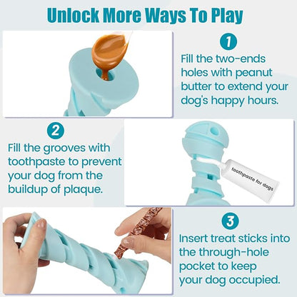 Interactive Dog Puzzle Toy for Boredom, Rubber Chew Toy Teething Toy to Keep - Image 6