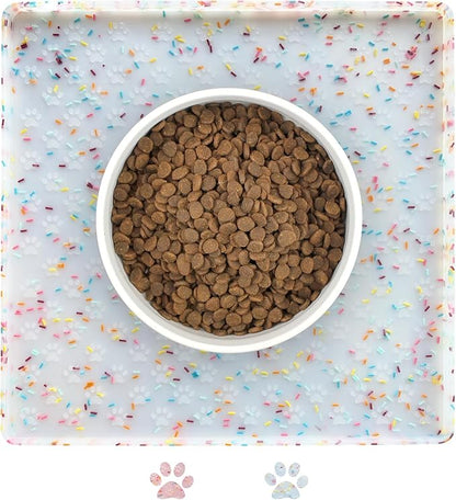 Ptlom Dog Food Mat Anti-Slip Dog Bowl Mats by PTLOM