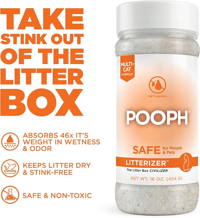 POOPH® LITTERIZER® – 16oz Bottle – Absorbs 46x Weight in Wetness & Odor – Keeps - Image 4