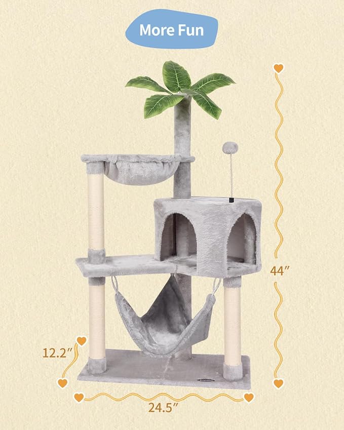 KIYUMI Cat Tree Cat Tower Condo - Image 6
