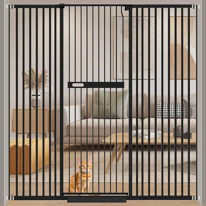 WAOWAO 71" Extra Tall Cat Pet Gate 29.92-61.42" Wide Pressure Mounted Walk by WAOWAOBABYSAFETYPRODUCTS