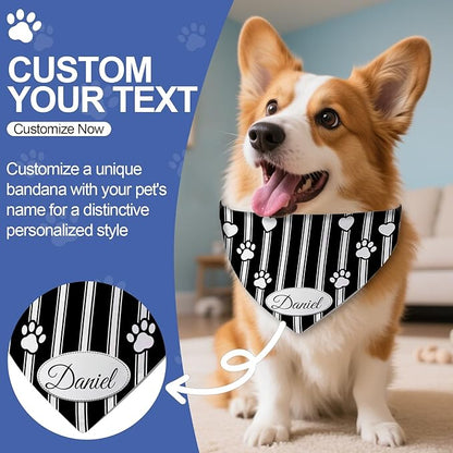 Personalized Dog Bandana Custom Name & Design, Premium Custom Dog Bandana - Image 4