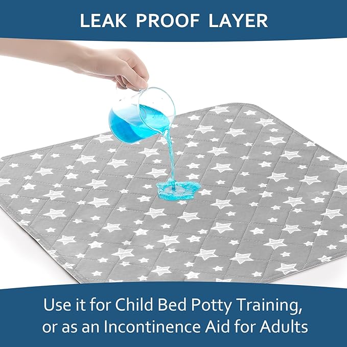 Waterproof Bed Pads Washable, Absorbent Chuck Pads - Image 2