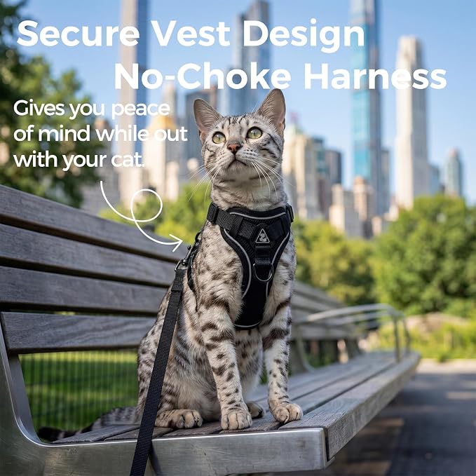 Cat Harness and Leash Set Escape Proof Tactical Extra Large Kitten Harness - Image 3