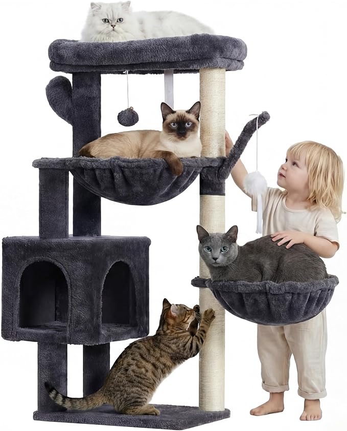 Heybly Cat Tree, 39.4 Inches Tower Condo by HEYBLY