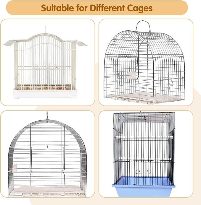 Bird Cage Cover, 60-118'' Large, 31.5'' H Adjustable Nylon Mesh Net, Soft Airy - Image 6