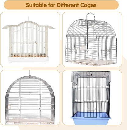 Bird Cage Cover, 60-118'' Large, 31.5'' H Adjustable Nylon Mesh Net, Soft Airy - Image 6