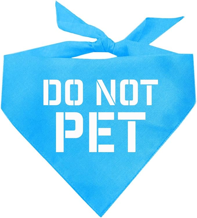 Do Not Pet Dog Bandana by TeesTails