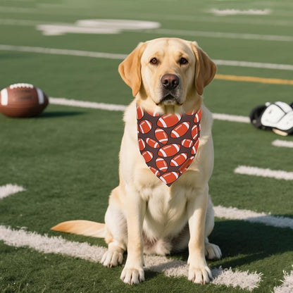ADOGGYGO Dog Bandanas Boy Girl, Reversible Football Donuts Pet Scarf, Premium - Image 3