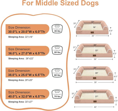 Medium Large Dog Bed Orthopedic Washable: Beds Bolster Medium Large Sized Dog - Image 6
