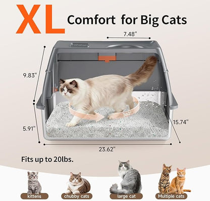 Extra Large Stainless Steel Litter Box - Image 4
