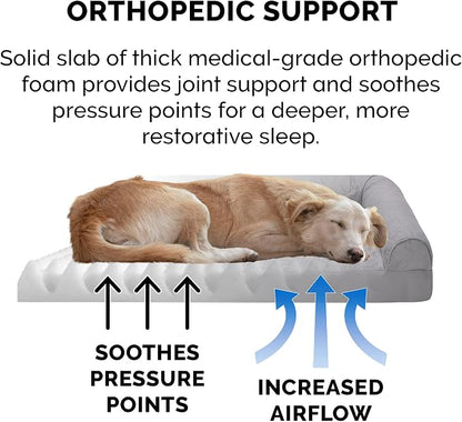 Furhaven Orthopedic Dog Bed for Large Dogs w/ Removable Bolsters & Washable - Image 5