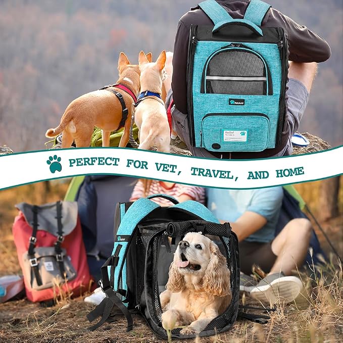 PetAmi Dog Cat Backpack Carrier, Expandable Pet Carrier Backpack - Image 7