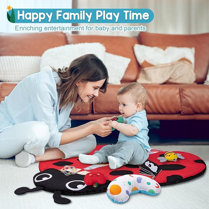 Jyusmile Baby Play Gym Mat, 8-in-1 Tummy Time Mat - Image 6