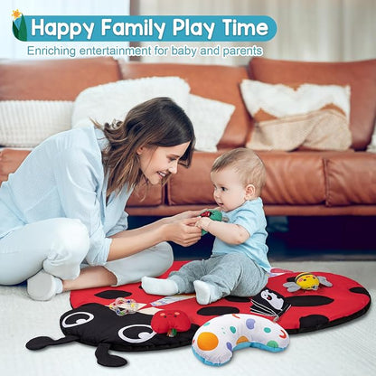 Jyusmile Baby Play Gym Mat, 8-in-1 Tummy Time Mat - Image 6