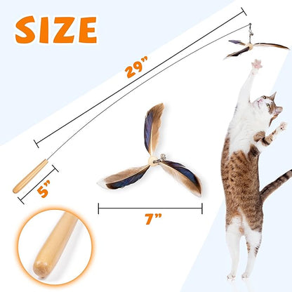 JXFUKAL Cat Wand Toys, Interactive Cat Toys - Image 4